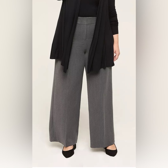 NWOT Lane Bryant 14 Tall Ladies Gray Wide Legged Dress Pants/Slacks - Picture 8 of 8